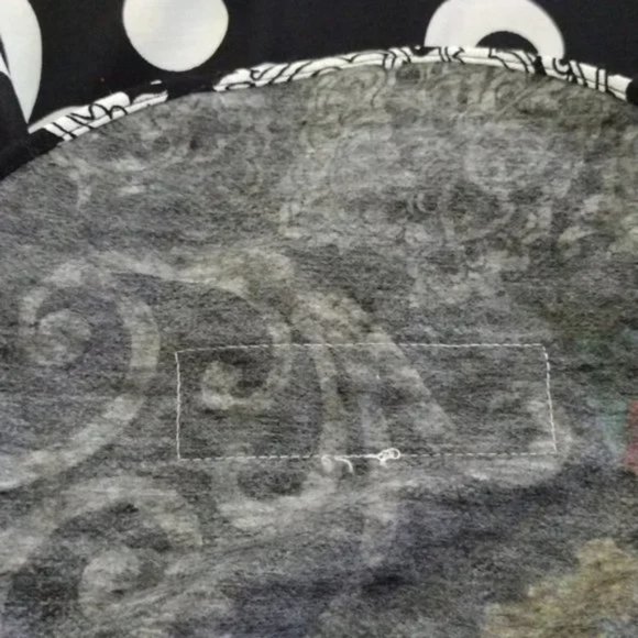 Vintage 70s Lightweight Blazer Funky Floral Paisley Polka Dot Groovy Size 8 - Picture 10 of 11